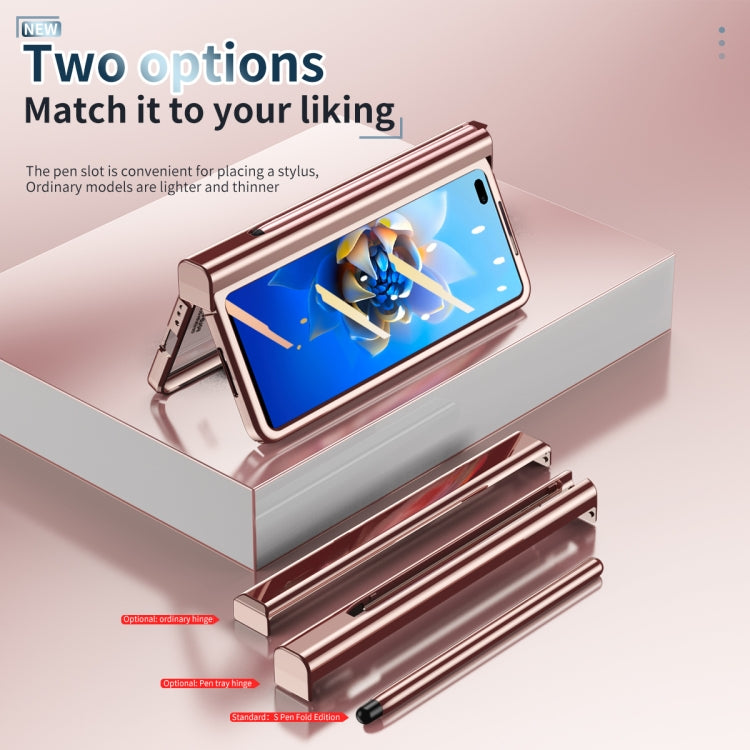 Custodia per telefono con cerniera galvanica con stilo, For Huawei Mate X2, For Honor Magic V, For Samsung Galaxy Z Fold2 5G, For Xiaomi Mi Mix Fold, For Samsung Galaxy Z Fold2 5G with Film