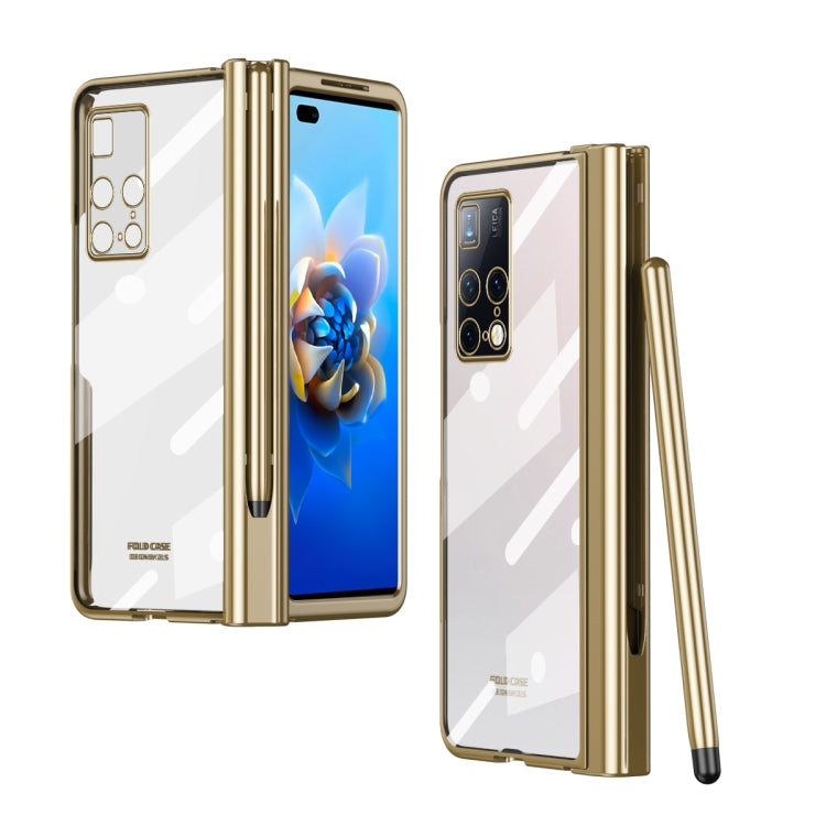 Custodia per telefono con cerniera galvanica con stilo, For Huawei Mate X2, For Honor Magic V, For Samsung Galaxy Z Fold2 5G, For Xiaomi Mi Mix Fold, For Samsung Galaxy Z Fold2 5G with Film