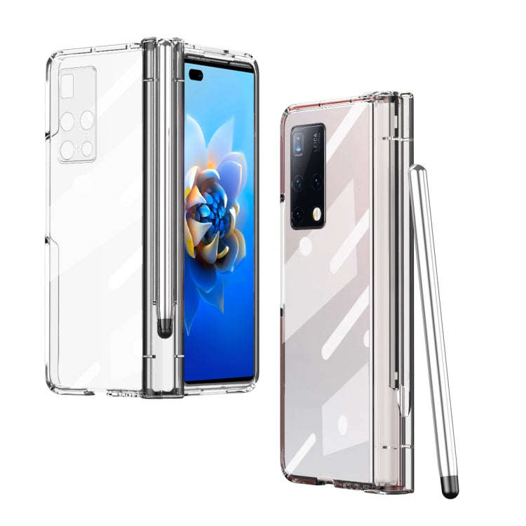Custodia per telefono con cerniera galvanica con stilo, For Huawei Mate X2, For Honor Magic V, For Samsung Galaxy Z Fold2 5G, For Xiaomi Mi Mix Fold, For Samsung Galaxy Z Fold2 5G with Film