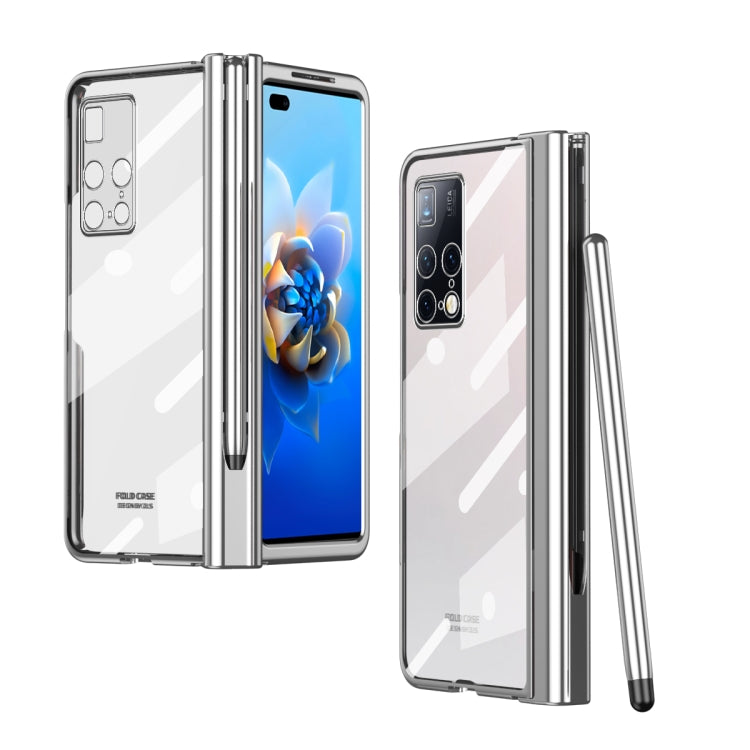 Custodia per telefono con cerniera galvanica con stilo, For Huawei Mate X2, For Honor Magic V, For Samsung Galaxy Z Fold2 5G, For Xiaomi Mi Mix Fold, For Samsung Galaxy Z Fold2 5G with Film