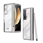 Custodia per telefono con cerniera galvanica con stilo, For Huawei Mate X2, For Honor Magic V, For Samsung Galaxy Z Fold2 5G, For Xiaomi Mi Mix Fold, For Samsung Galaxy Z Fold2 5G with Film