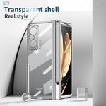 Custodia per telefono con cerniera galvanica con stilo, For Huawei Mate X2, For Honor Magic V, For Samsung Galaxy Z Fold2 5G, For Xiaomi Mi Mix Fold, For Samsung Galaxy Z Fold2 5G with Film