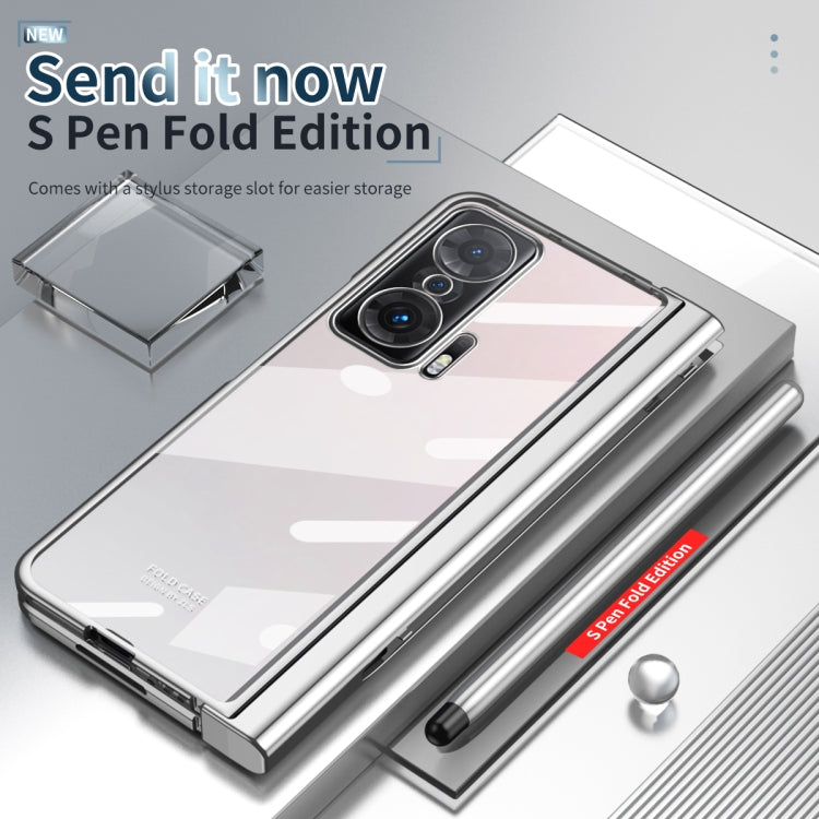 Custodia per telefono con cerniera galvanica con stilo, For Huawei Mate X2, For Honor Magic V, For Samsung Galaxy Z Fold2 5G, For Xiaomi Mi Mix Fold, For Samsung Galaxy Z Fold2 5G with Film
