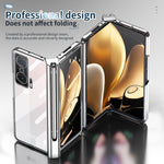 Custodia per telefono con cerniera galvanica con stilo, For Huawei Mate X2, For Honor Magic V, For Samsung Galaxy Z Fold2 5G, For Xiaomi Mi Mix Fold, For Samsung Galaxy Z Fold2 5G with Film