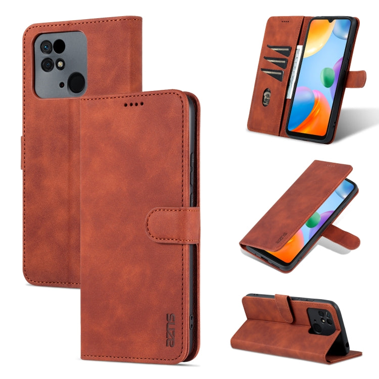 AZNS Skin Feel Calf Texture Flip Custodia in pelle per telefono, For Xiaomi Redmi 10C / Redmi 10 India, For Xiaomi Poco X4 Pro 5G