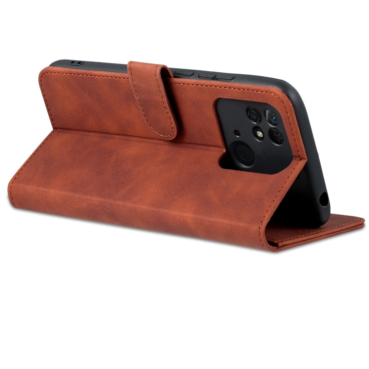 AZNS Skin Feel Calf Texture Flip Custodia in pelle per telefono, For Xiaomi Redmi 10C / Redmi 10 India, For Xiaomi Poco X4 Pro 5G