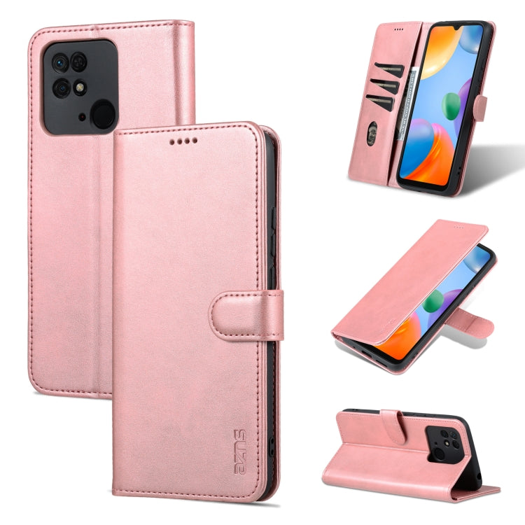 AZNS Skin Feel Calf Texture Flip Custodia in pelle per telefono, For Xiaomi Redmi 10C / Redmi 10 India, For Xiaomi Poco X4 Pro 5G