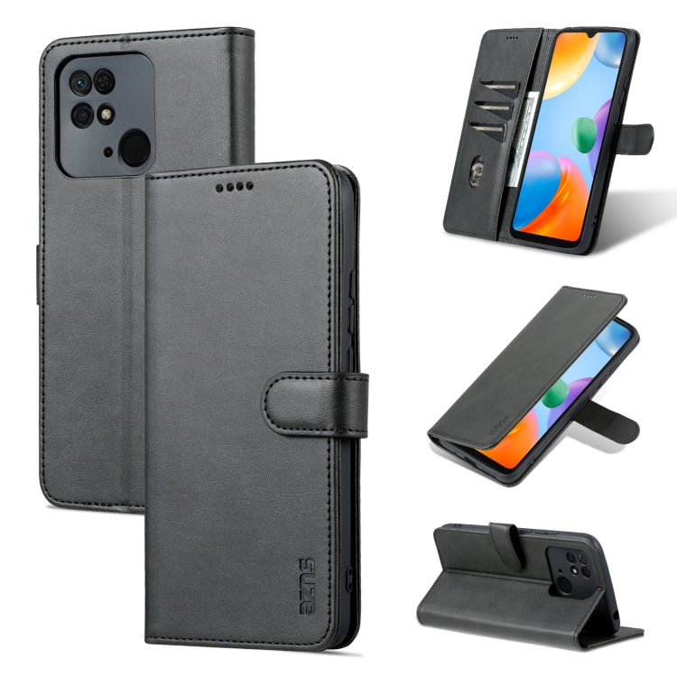 AZNS Skin Feel Calf Texture Flip Custodia in pelle per telefono, For Xiaomi Redmi 10C / Redmi 10 India, For Xiaomi Poco X4 Pro 5G