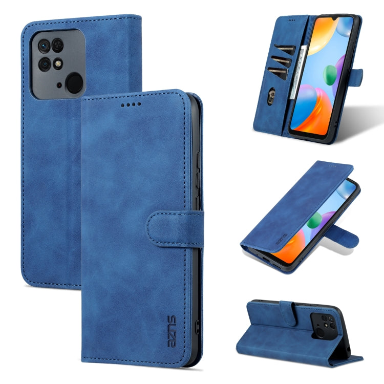 AZNS Skin Feel Calf Texture Flip Custodia in pelle per telefono, For Xiaomi Redmi 10C / Redmi 10 India, For Xiaomi Poco X4 Pro 5G