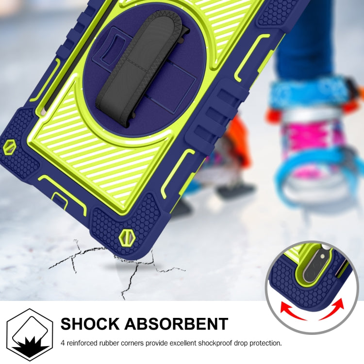 Custodia per tablet in silicone + PC a colori a contrasto con rotazione a 360 gradi, For Samsung Galaxy Tab S7 / S8