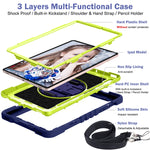 Custodia per tablet in silicone + PC a colori a contrasto con rotazione a 360 gradi, For Samsung Galaxy Tab S7 / S8