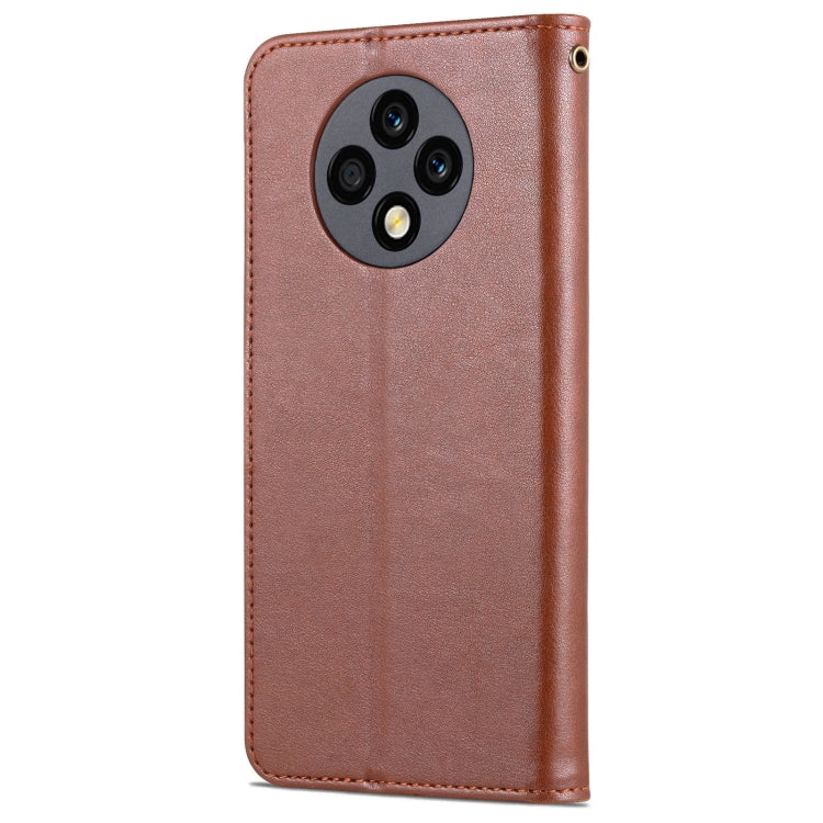 AZNS Custodia per cellulare in pelle di pecora con struttura in pelle di pecora, For U-Magic Enjoy 50 Plus, For Honor X8 / X30i