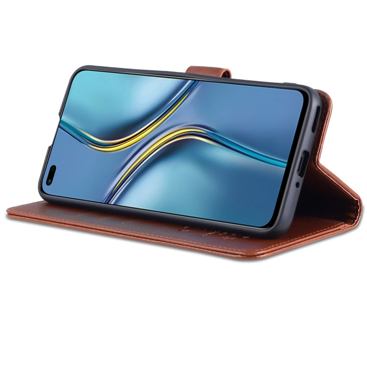 AZNS Custodia per cellulare in pelle di pecora con struttura in pelle di pecora, For U-Magic Enjoy 50 Plus, For Honor X8 / X30i