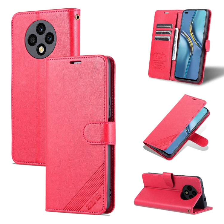 AZNS Custodia per cellulare in pelle di pecora con struttura in pelle di pecora, For U-Magic Enjoy 50 Plus, For Honor X8 / X30i