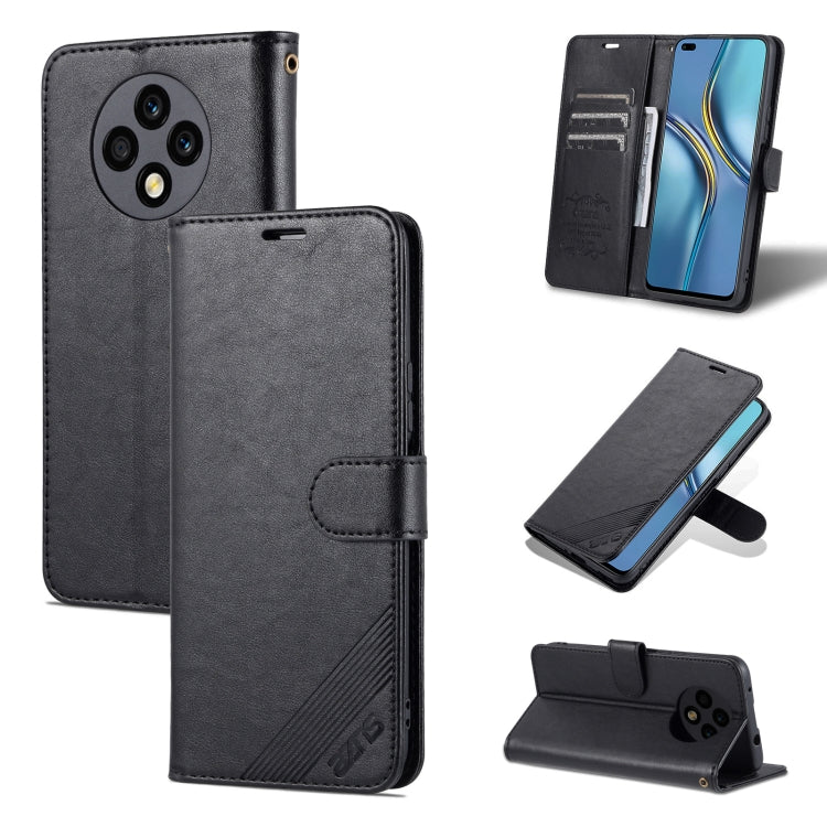 AZNS Custodia per cellulare in pelle di pecora con struttura in pelle di pecora, For U-Magic Enjoy 50 Plus, For Honor X8 / X30i