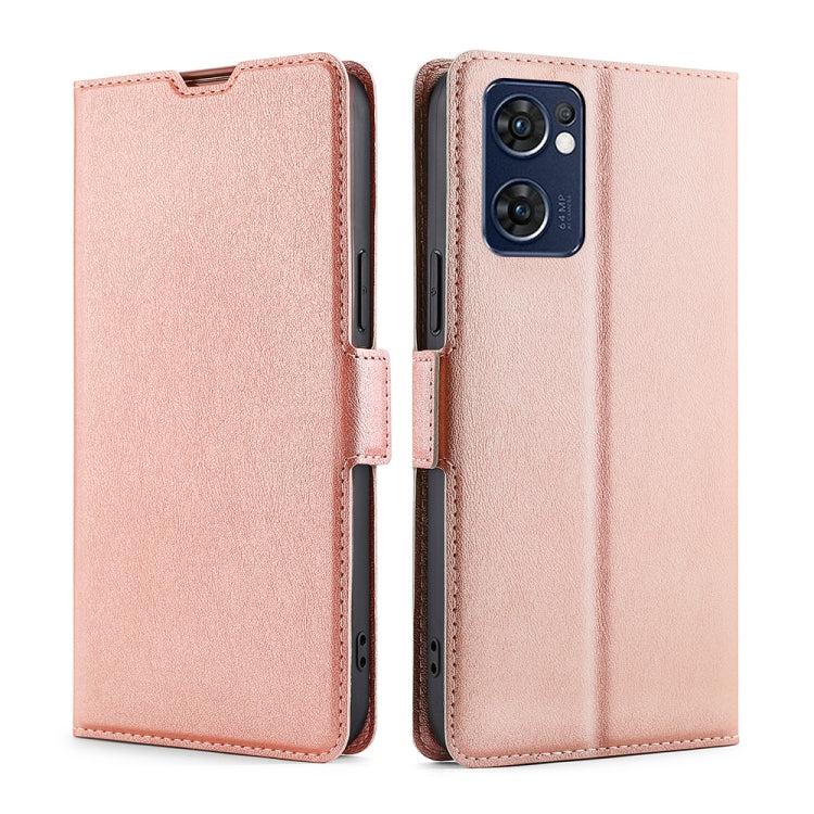 Custodia per telefono in pelle con vibrazione orizzontale in PU + TPU con fibbia laterale ultrasottile, For OPPO A36 4G/A76 4G Global, For OPPO A96 5G, For OPPO Find X5 Lite, For OPPO Find X5 Pro, For OPPO K9S/Realme Q3S, For OPPO Reno5 A