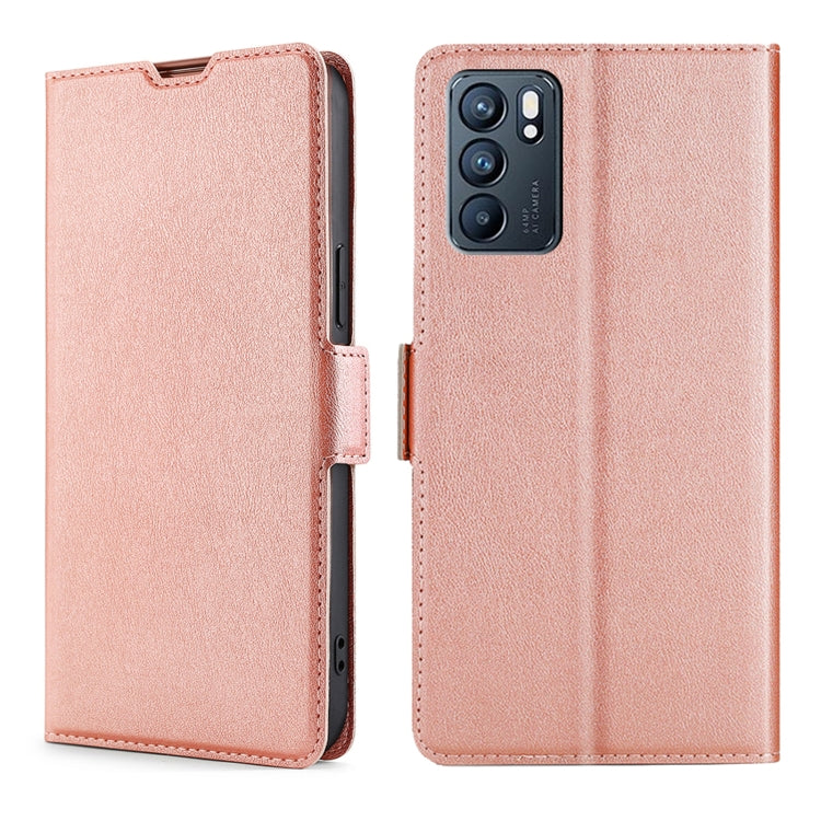 Custodia per telefono in pelle con vibrazione orizzontale in PU + TPU con fibbia laterale ultrasottile, For OPPO Reno6, For OPPO Reno6 Pro, For OPPO Reno6 Pro+ 5G, For OPPO Reno7 5G Global, For OPPO Realme 8i, For OPPO Realme 9 Pro