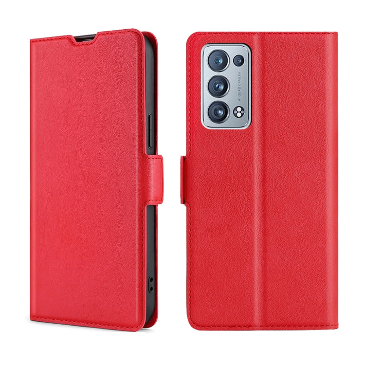 Custodia per telefono in pelle con vibrazione orizzontale in PU + TPU con fibbia laterale ultrasottile, For OPPO Reno6, For OPPO Reno6 Pro, For OPPO Reno6 Pro+ 5G, For OPPO Reno7 5G Global, For OPPO Realme 8i, For OPPO Realme 9 Pro