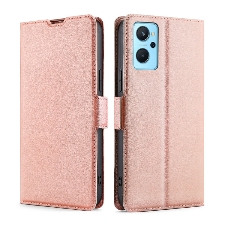 Custodia per telefono in pelle con vibrazione orizzontale in PU + TPU con fibbia laterale ultrasottile, For OPPO Realme 9 Pro+, For OPPO Realme 9i/A36 4G/A96 4G/K10 4G/A76 4G, For OPPO Realme C31, For OPPO Realme C35, For OPPO Realme GT Neo3           ...