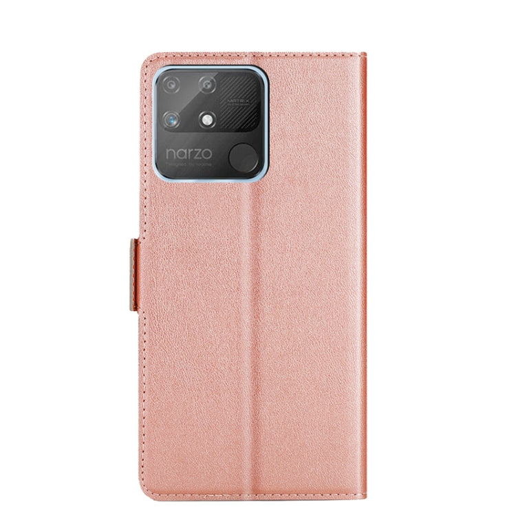 Custodia per telefono in pelle con vibrazione orizzontale in PU + TPU con fibbia laterale ultrasottile, For OPPO Realme Narzo 50A, For OPPO Realme Narzo 50i