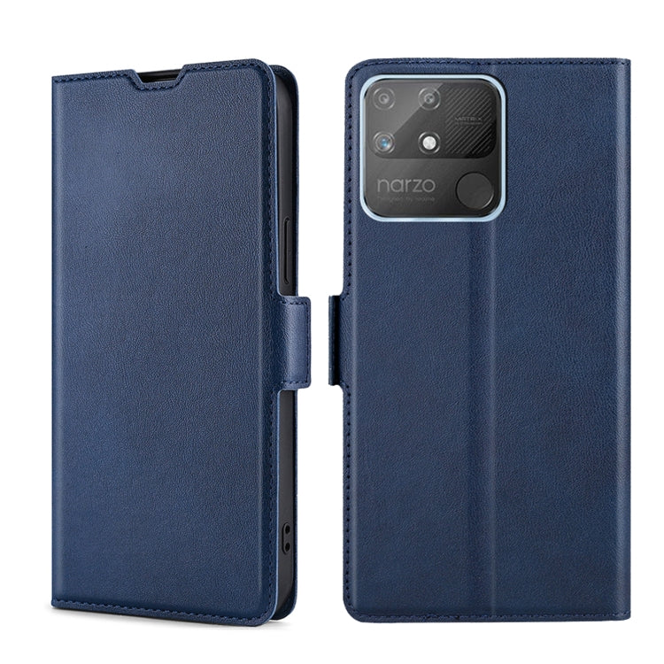 Custodia per telefono in pelle con vibrazione orizzontale in PU + TPU con fibbia laterale ultrasottile, For OPPO Realme Narzo 50A, For OPPO Realme Narzo 50i