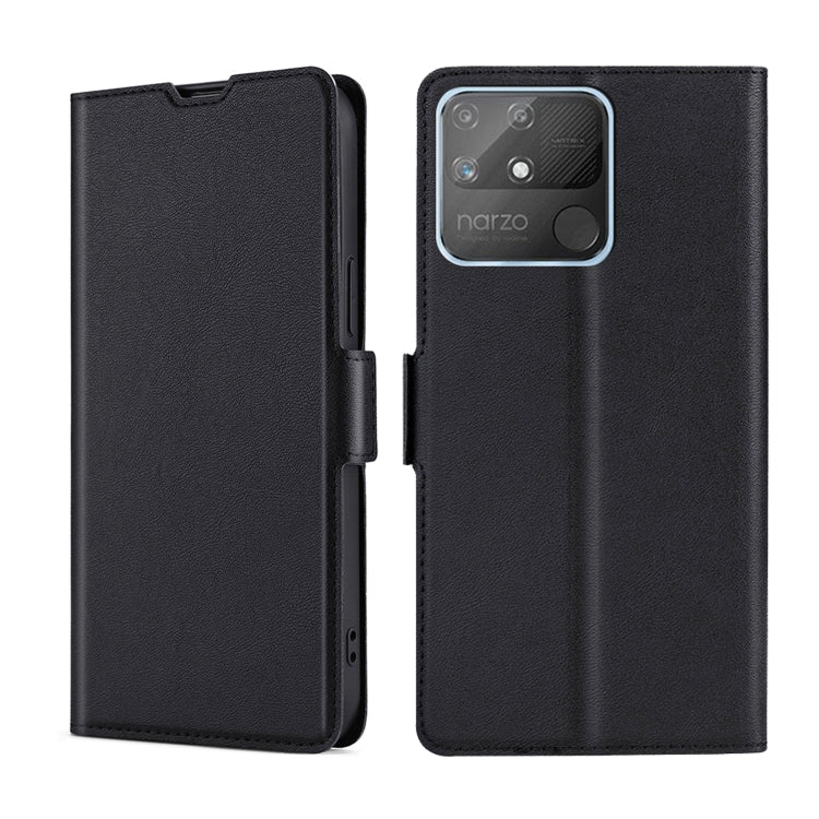 Custodia per telefono in pelle con vibrazione orizzontale in PU + TPU con fibbia laterale ultrasottile, For OPPO Realme Narzo 50A, For OPPO Realme Narzo 50i