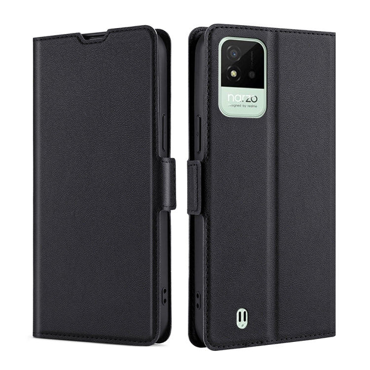 Custodia per telefono in pelle con vibrazione orizzontale in PU + TPU con fibbia laterale ultrasottile, For OPPO Realme Narzo 50A, For OPPO Realme Narzo 50i