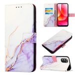 Cassa del telefono di cuoio di vibrazione del modello di marmo PT003, For OPPO A57 5G 2022, For OPPO Realme C31 4G, For OPPO Reno7 4G/F21 Pro, For Motorola Moto G 5G 2022