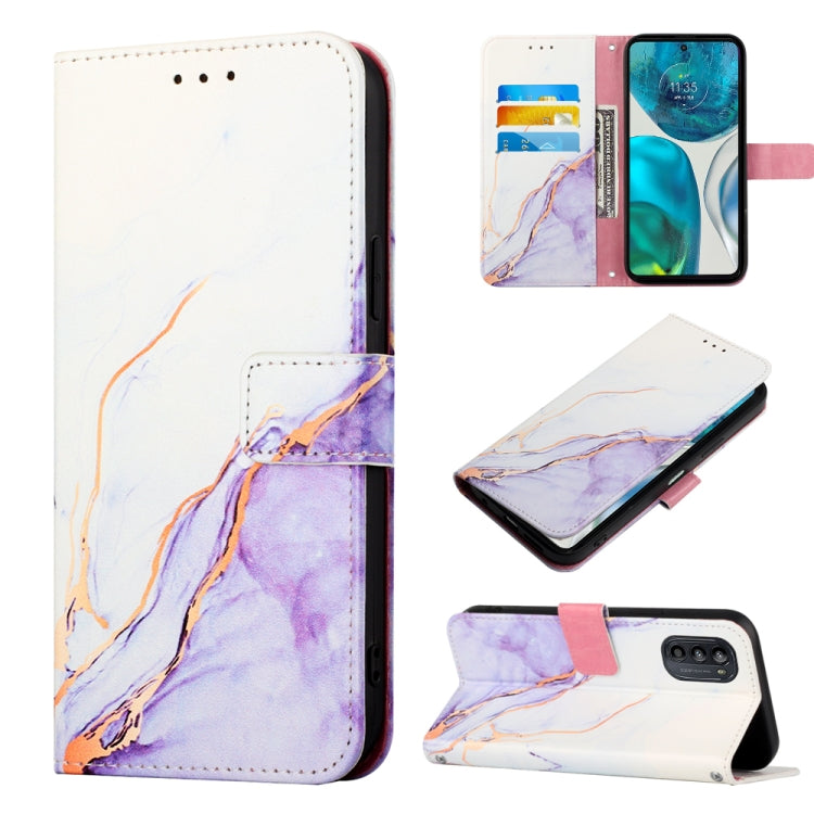 Cassa del telefono di cuoio di vibrazione del modello di marmo PT003, For Sony Xperia 1 IV, For Motorola Moto G52, For Sony Xperia 10 IV, For Sony Xperia ACE III