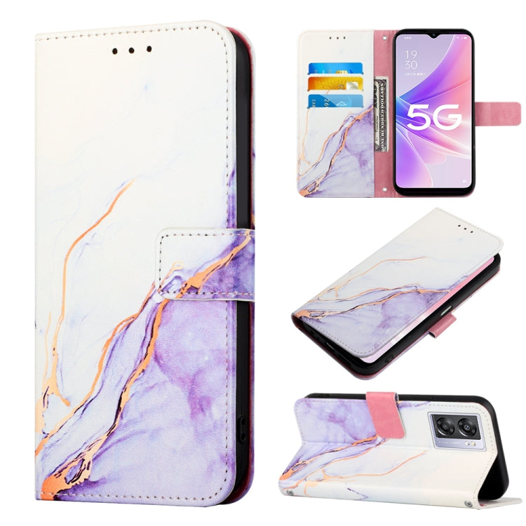 Cassa del telefono di cuoio di vibrazione del modello di marmo PT003, For OPPO A57 5G 2022, For OPPO Realme C31 4G, For OPPO Reno7 4G/F21 Pro, For Motorola Moto G 5G 2022