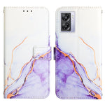 Cassa del telefono di cuoio di vibrazione del modello di marmo PT003, For OPPO A57 5G 2022, For OPPO Realme C31 4G, For OPPO Reno7 4G/F21 Pro, For Motorola Moto G 5G 2022