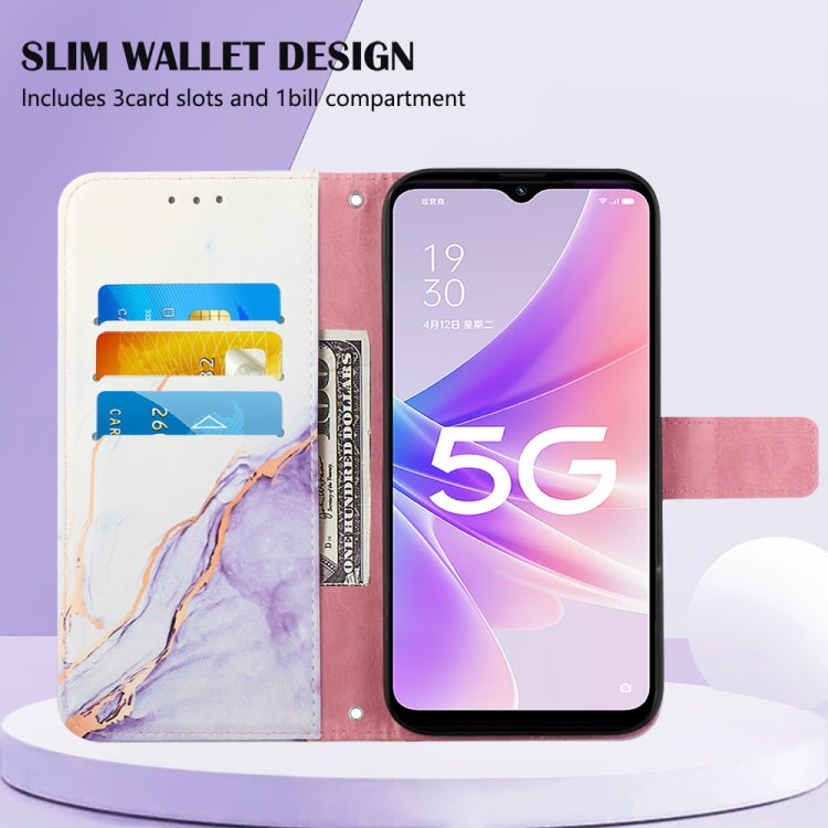 Cassa del telefono di cuoio di vibrazione del modello di marmo PT003, For OPPO A57 5G 2022, For OPPO Realme C31 4G, For OPPO Reno7 4G/F21 Pro, For Motorola Moto G 5G 2022