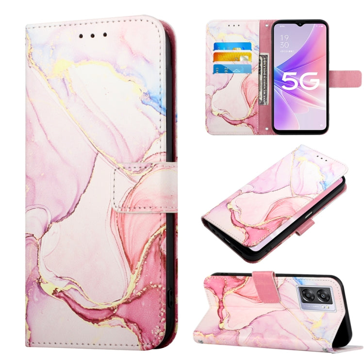 Cassa del telefono di cuoio di vibrazione del modello di marmo PT003, For OPPO A57 5G 2022, For OPPO Realme C31 4G, For OPPO Reno7 4G/F21 Pro, For Motorola Moto G 5G 2022