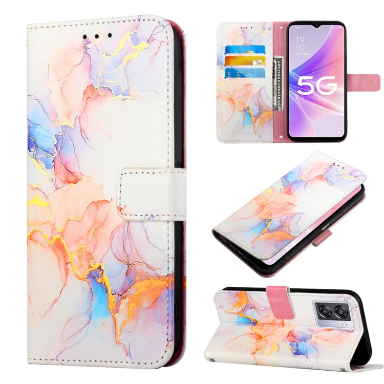 Cassa del telefono di cuoio di vibrazione del modello di marmo PT003, For OPPO A57 5G 2022, For OPPO Realme C31 4G, For OPPO Reno7 4G/F21 Pro, For Motorola Moto G 5G 2022