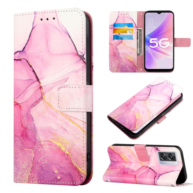 Cassa del telefono di cuoio di vibrazione del modello di marmo PT003, For OPPO A57 5G 2022, For OPPO Realme C31 4G, For OPPO Reno7 4G/F21 Pro, For Motorola Moto G 5G 2022