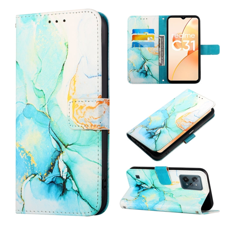 Cassa del telefono di cuoio di vibrazione del modello di marmo PT003, For OPPO A57 5G 2022, For OPPO Realme C31 4G, For OPPO Reno7 4G/F21 Pro, For Motorola Moto G 5G 2022