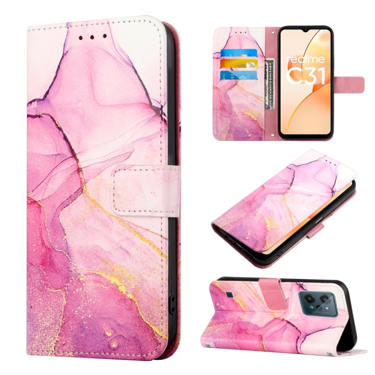 Cassa del telefono di cuoio di vibrazione del modello di marmo PT003, For OPPO A57 5G 2022, For OPPO Realme C31 4G, For OPPO Reno7 4G/F21 Pro, For Motorola Moto G 5G 2022