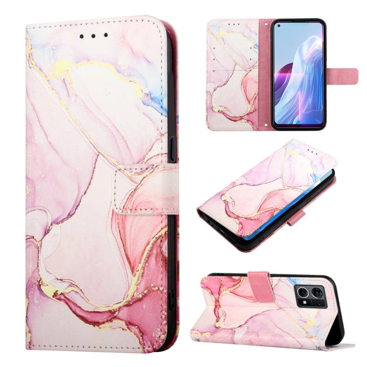 Cassa del telefono di cuoio di vibrazione del modello di marmo PT003, For OPPO A57 5G 2022, For OPPO Realme C31 4G, For OPPO Reno7 4G/F21 Pro, For Motorola Moto G 5G 2022