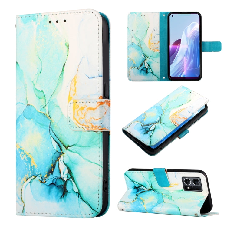 Cassa del telefono di cuoio di vibrazione del modello di marmo PT003, For OPPO A57 5G 2022, For OPPO Realme C31 4G, For OPPO Reno7 4G/F21 Pro, For Motorola Moto G 5G 2022