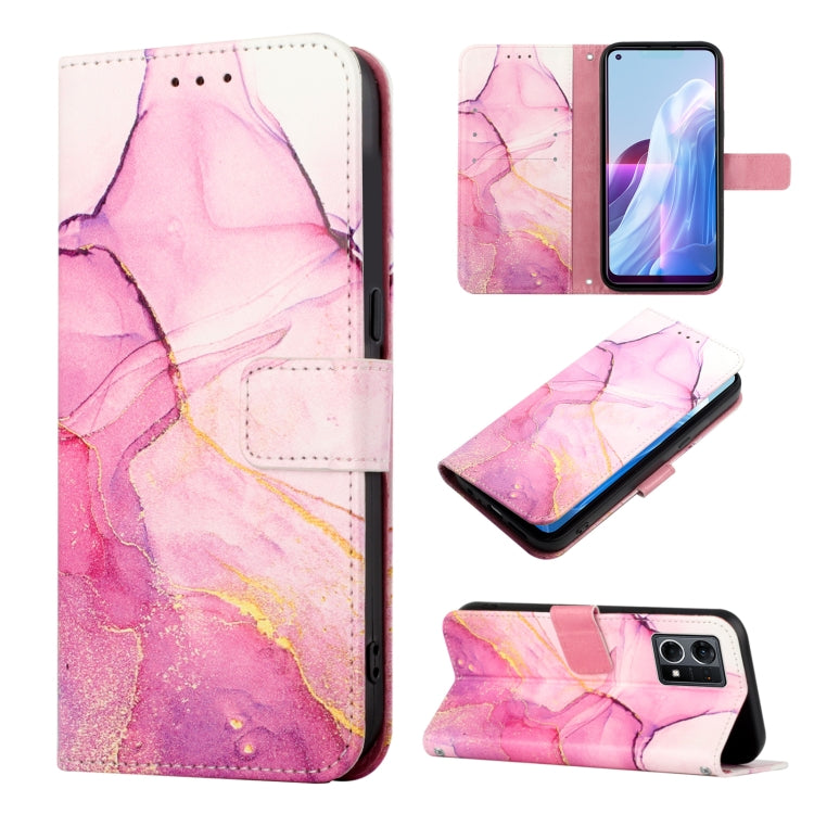 Cassa del telefono di cuoio di vibrazione del modello di marmo PT003, For OPPO A57 5G 2022, For OPPO Realme C31 4G, For OPPO Reno7 4G/F21 Pro, For Motorola Moto G 5G 2022
