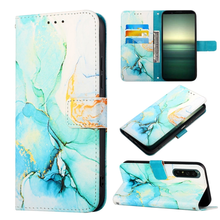 Cassa del telefono di cuoio di vibrazione del modello di marmo PT003, For Sony Xperia 1 IV, For Motorola Moto G52, For Sony Xperia 10 IV, For Sony Xperia ACE III