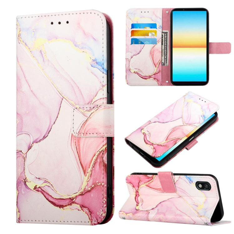 Cassa del telefono di cuoio di vibrazione del modello di marmo PT003, For Sony Xperia 1 IV, For Motorola Moto G52, For Sony Xperia 10 IV, For Sony Xperia ACE III