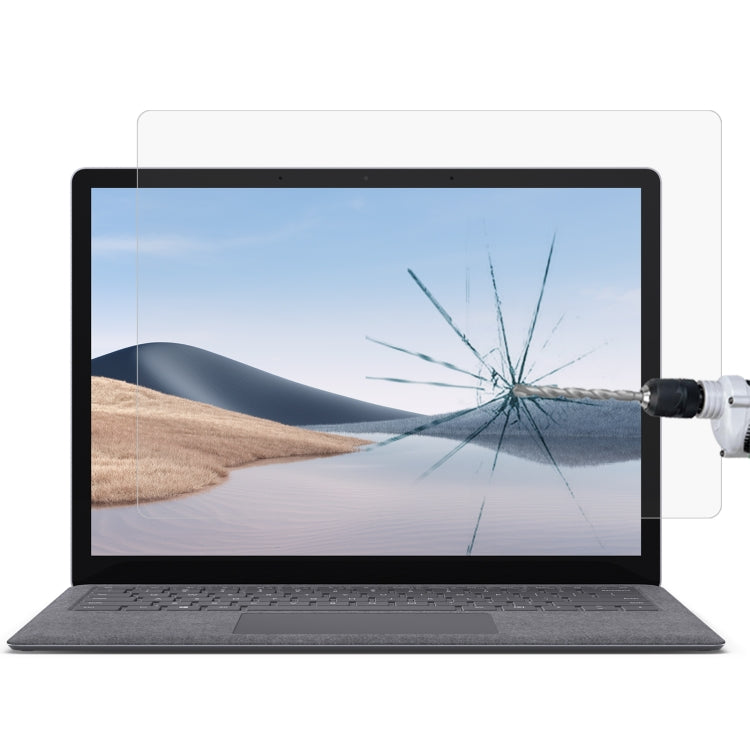 Pellicola per tablet in vetro temperato antideflagrante 9H 2.5D, For Microsoft Surface Laptop 3 / 4