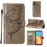 Custodia per telefono in pelle con farfalla goffrata, For Alcatel 1L 2021, For Motorola Moto G 5G 2022, For Motorola Moto G52