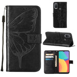 Custodia per telefono in pelle con farfalla goffrata, For Alcatel 1L 2021, For Motorola Moto G 5G 2022, For Motorola Moto G52