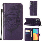 Custodia per telefono in pelle con farfalla goffrata, For Alcatel 1L 2021, For Motorola Moto G 5G 2022, For Motorola Moto G52