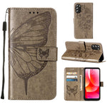 Custodia per telefono in pelle con farfalla goffrata, For Alcatel 1L 2021, For Motorola Moto G 5G 2022, For Motorola Moto G52