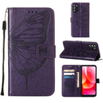 Custodia per telefono in pelle con farfalla goffrata, For Alcatel 1L 2021, For Motorola Moto G 5G 2022, For Motorola Moto G52
