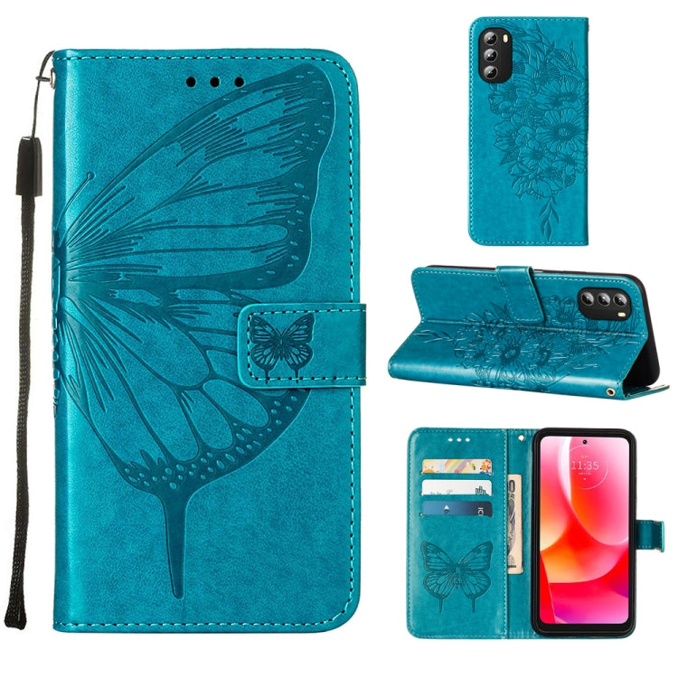 Custodia per telefono in pelle con farfalla goffrata, For Alcatel 1L 2021, For Motorola Moto G 5G 2022, For Motorola Moto G52