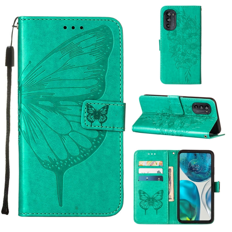 Custodia per telefono in pelle con farfalla goffrata, For Alcatel 1L 2021, For Motorola Moto G 5G 2022, For Motorola Moto G52